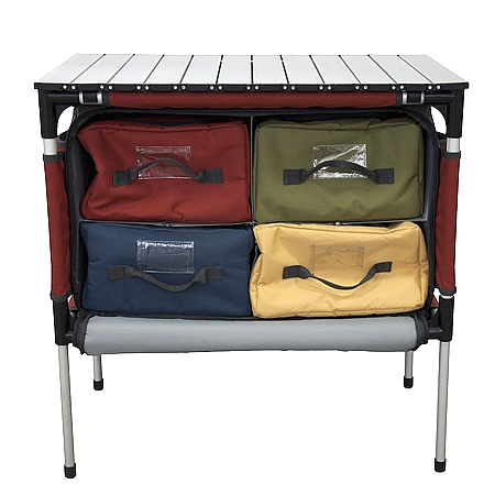 キャンプシェフシェルパキャンプテーブルとオーガナイザー（ブリック）送料無料 キャンプシェフシェルパキャンプテーブルとオーガナイザーブリック